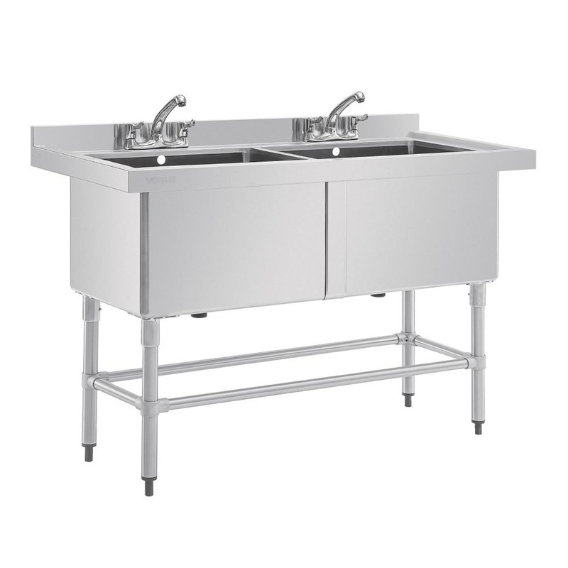 Fregadero doble profundo 1410 x 600 Vogue cf406