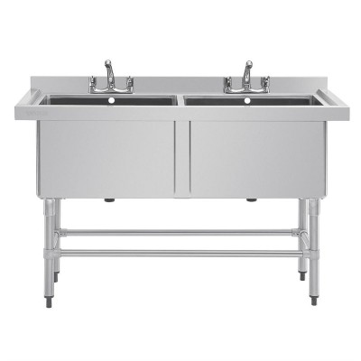 Fregadero doble profundo 1410 x 600 Vogue cf406