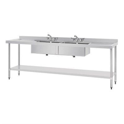 Fregadero de acero inox Vogue 2400 x 600mm u910