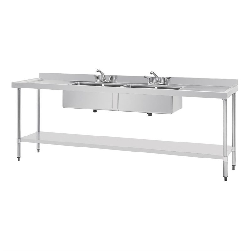 Fregadero de acero inox Vogue 2400 x 600mm u910