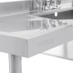 Fregadero de acero inox Vogue 2400 x 600mm u910