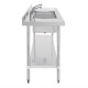 Fregadero de acero inox Vogue 2400 x 600mm u910