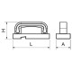 Cepillo rascador de fibras fibra 180x70x80 mm