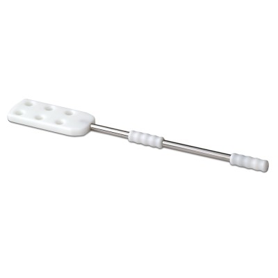 Pala fibra blanca con mango inox de 1400 mm.