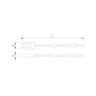 Pala fibra blanca con mango inox de 1400 mm.