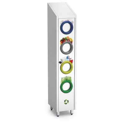 Contenedor de reciclaje vertical 370x480x2010 mm