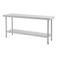 Mesa de trabajo de acero inoxidable Vogue 1800mm t378