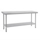 Mesa de trabajo de acero inoxidable Vogue 1800mm t378