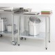 Mesa de trabajo de acero inoxidable Vogue 1800mm t378