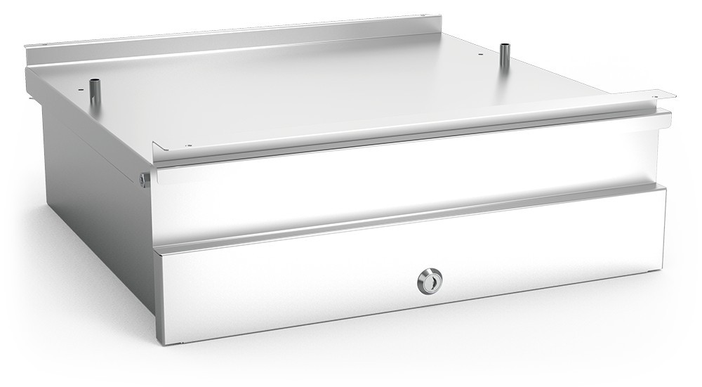 Cajón acero inoxidable para acoplar a mesa