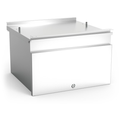 Cajón inox grande acoplado a mueble 2720048