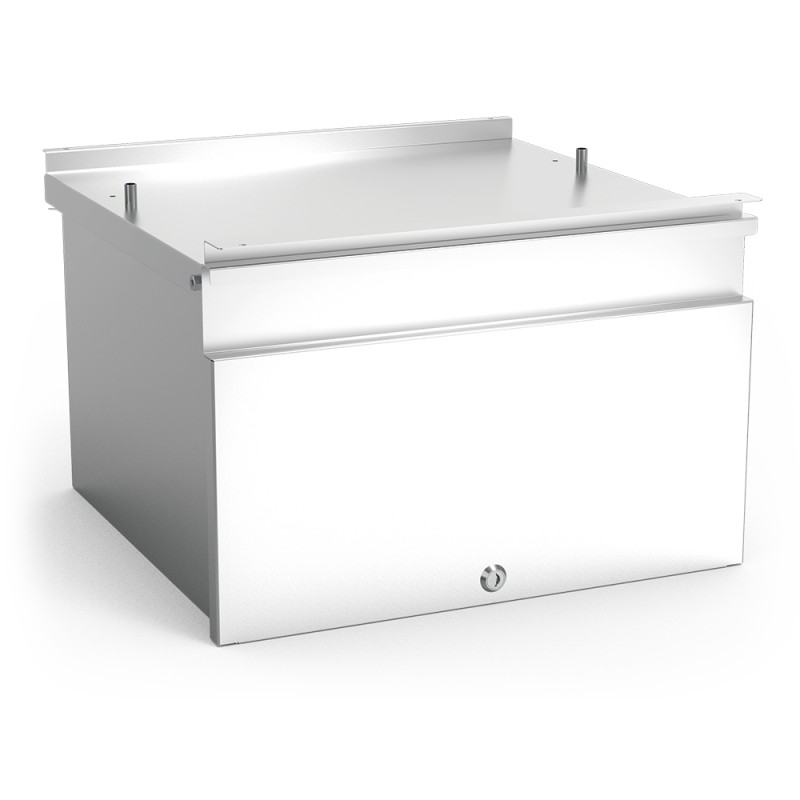Cajón inox grande acoplado a mueble 2720048