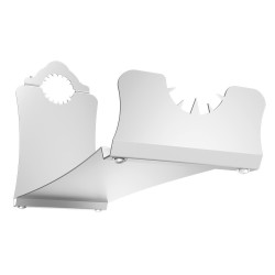 Portajamones en acero inoxidable 510x144x270 mm