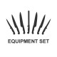 Juego de cuchillos Soft Grip 6 piezas Vogue s725