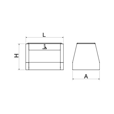 Caperuza porta-cenicero para papelera