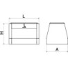 Caperuza porta-cenicero para papelera