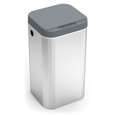 Papelera de acero inoxidable 18L con tapa automática contactless