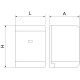 Dispensador de papel mecha negro mate. Serie Black