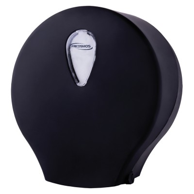 Dispensador de papel higiénico negro mate. Serie Black