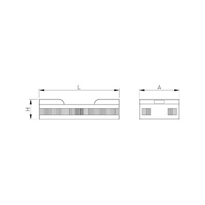 Cesta alimentaria negra 500x300x200 mm