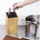 Bloque cuchillero universal de bambu Vogue cp862
