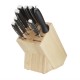 Soporte de madera para cuchillos 9 ranuras Vogue d738