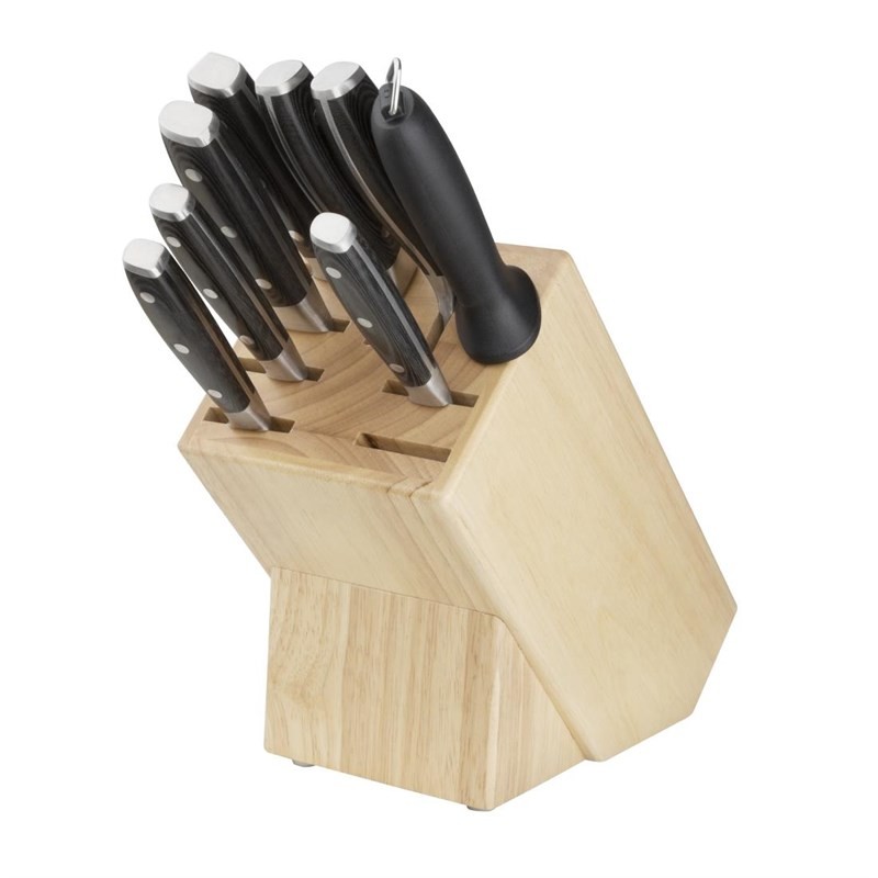 Soporte de madera para cuchillos 9 ranuras Vogue d738