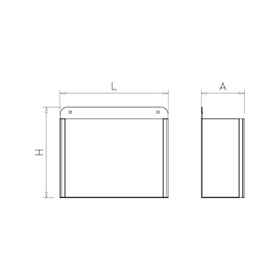 Papelera 330x130x275 mm.