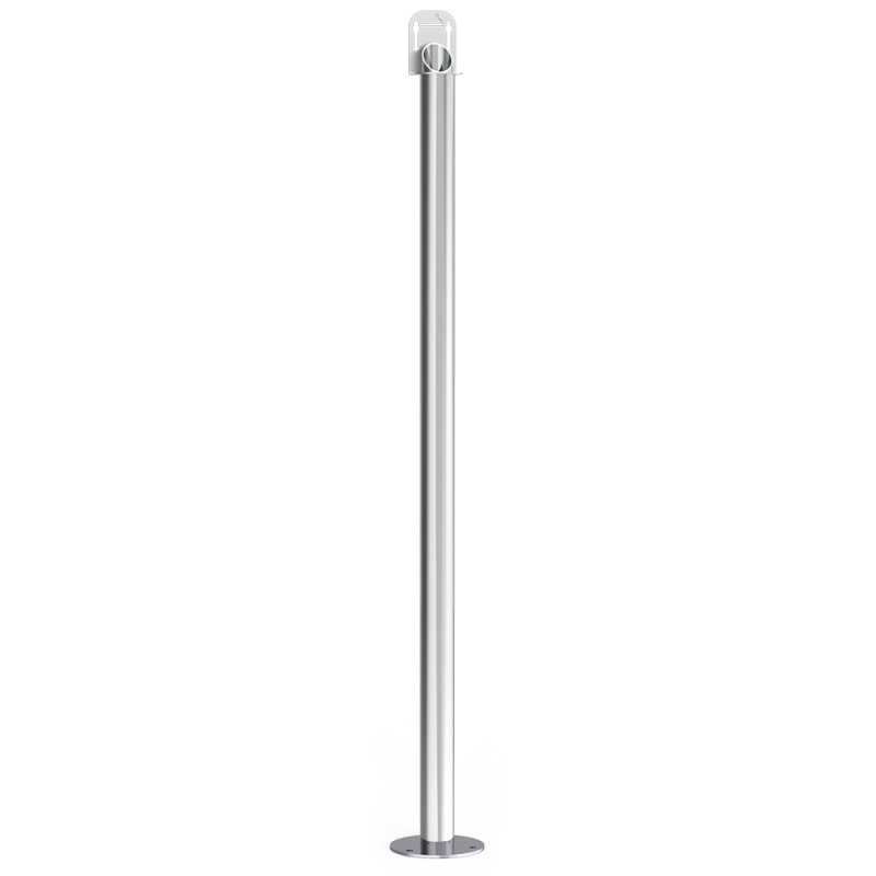 Cenicero inox para espacios reducidos de pie 120 cm