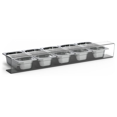 Vitrina cubre-aperitivos modelo BC 1000x112x131 mm