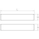 Soporte cuadrado para cafeteras 450x80x80 mm