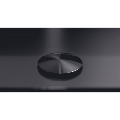 Lavabo rectangular negro de sobre encimera para baño