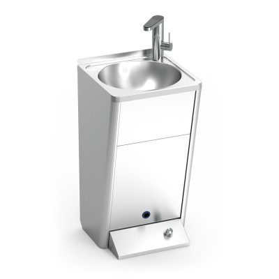 Lavamanos registrable portátil autónomo gran caudal 450x450x850 mm