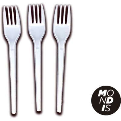 Tenedor plástico reutilizable. Modelo: TEN112