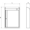 Armario Botiquín de 523x120x722 mm