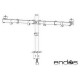Soporte articulado doble para monitores