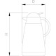 Jarra termo inoxidable 1L