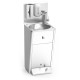 Lavamanos registrable acero inox con grifo calentador instantáneo