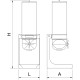 Dispensador profesional por gravedad de alimentos secos inox 8 litros