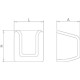 Secamanos óptico inoxidable satinado sin tobera 220x130x290 mm