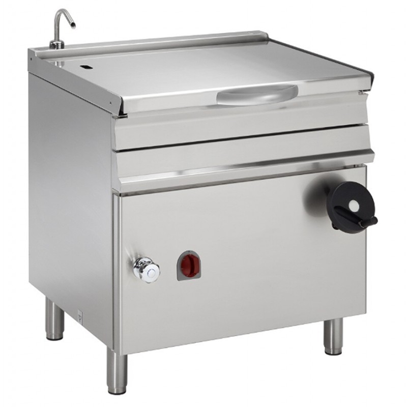 Sarten basculante eléctrica 50 litros con volante 8700 W 400/3V