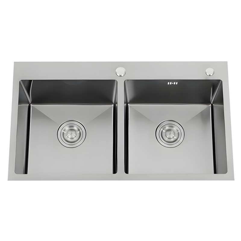 Fregadero 2 cubetas 820x450x220 mm