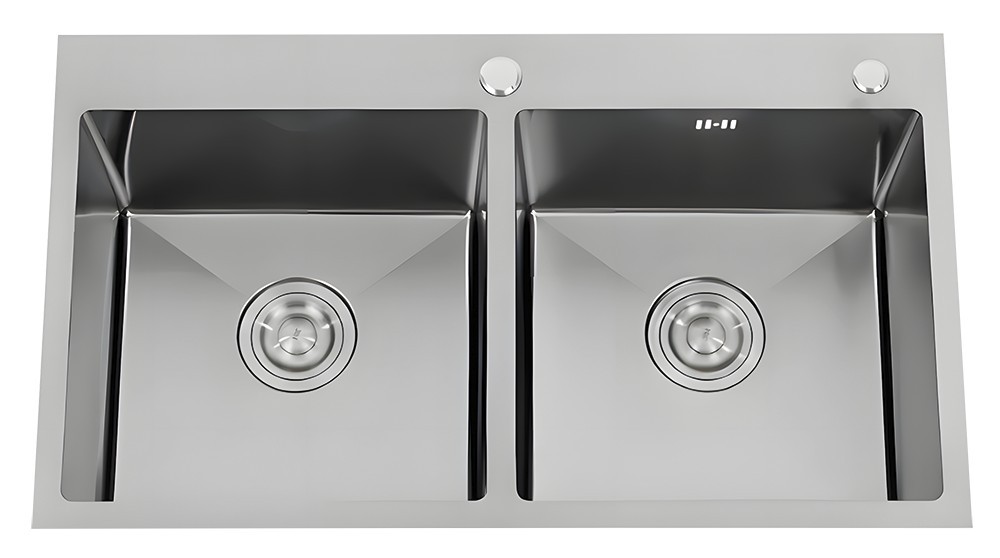 Fregadero 2 cubetas 820x450x220 mm