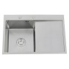 Fregadero 2 cubetas 820x450x220 mm