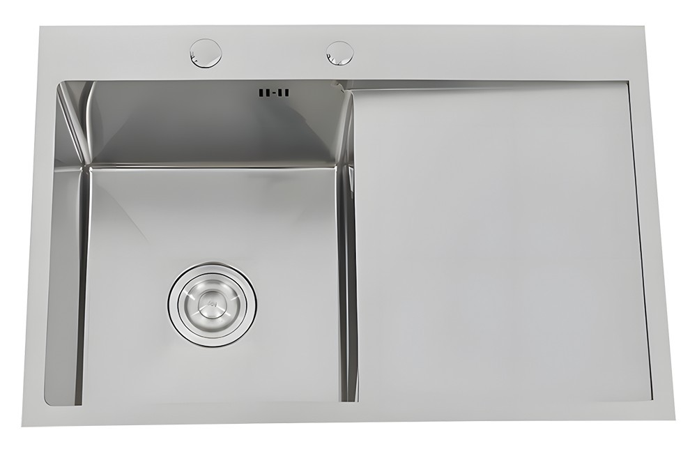 Fregadero 1 cubeta con escurridor derecho 730x500x220 mm