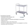 CARRO DE SERVICIO 2 BALDAS CS-8654/2