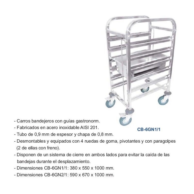 CARRO BANDEJERO CB-6GN2/1