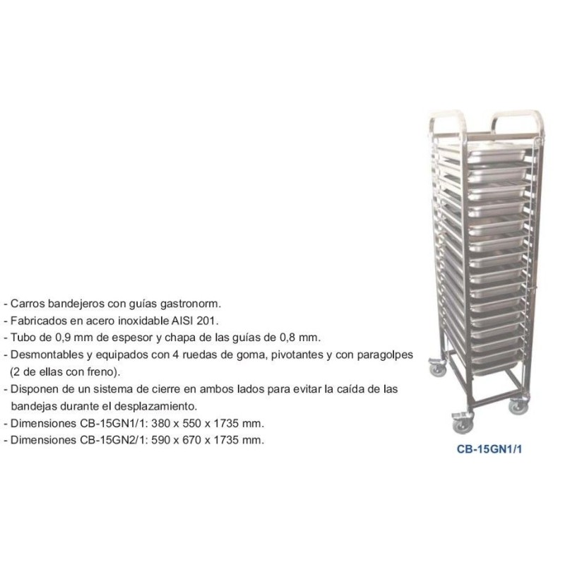 CARRO BANDEJERO CB-15GN2/1