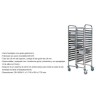 CARRO BANDEJERO DOBLE CB-16GN1/1X2