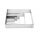 Molde aro cuadrado 8X8 cms. inox. Lacor 68480